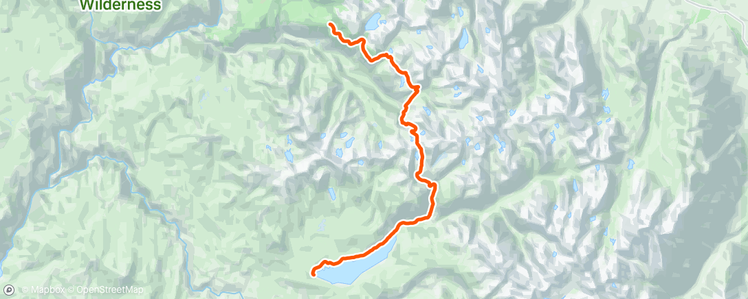 Map of the activity, Morning Hike