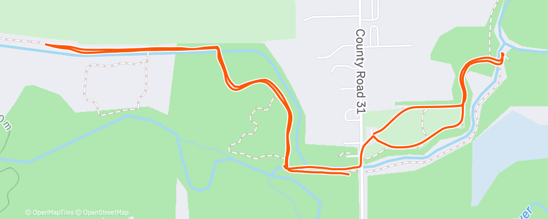 Map of the activity, Afternoon Nordic Ski