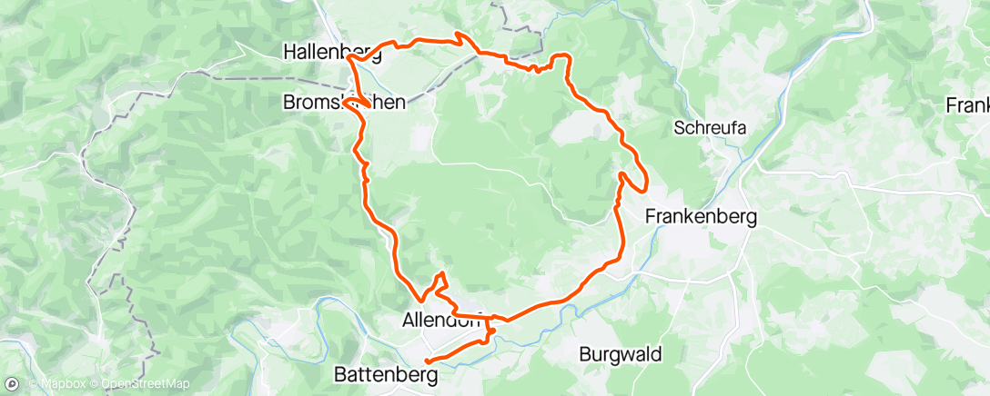 Map of the activity, Erst 🌞 dann 🌧️