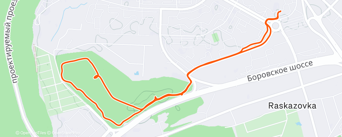 Карта физической активности (Ночная ходьба)