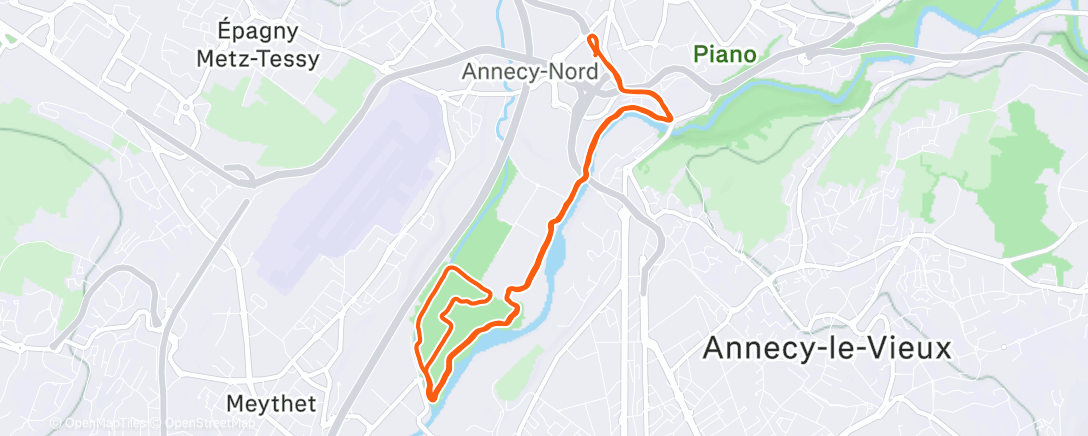 アクティビティ「MSR // Monday Slow Run」の地図