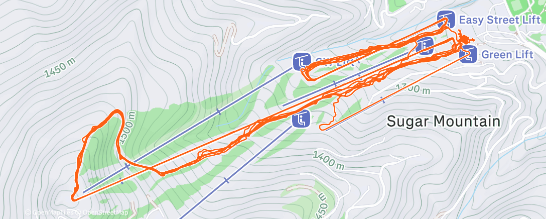 Map of the activity, Afternoon Alpine Ski
