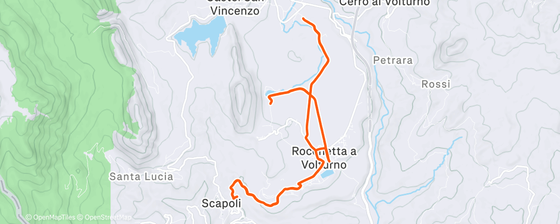 Map of the activity, Morning Run