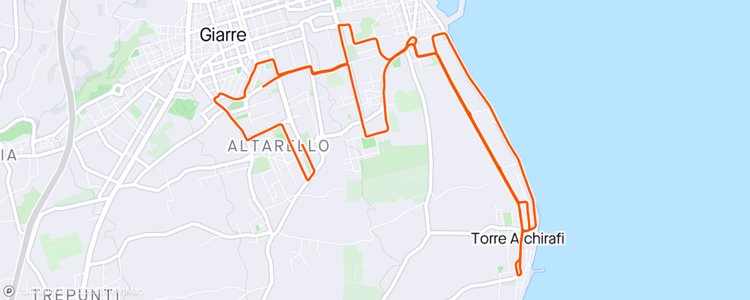 Map of the activity, Giro pomeridiano 😢
