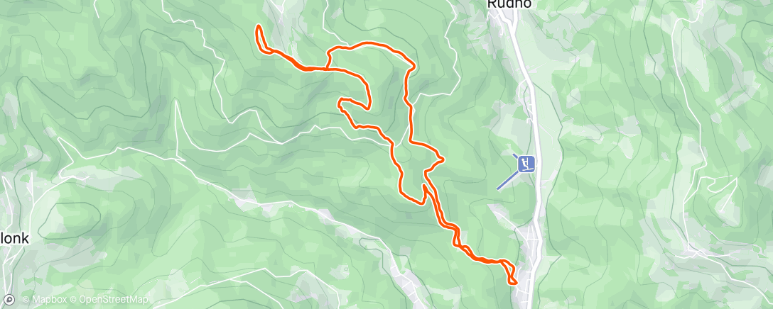Map of the activity, Morning Run