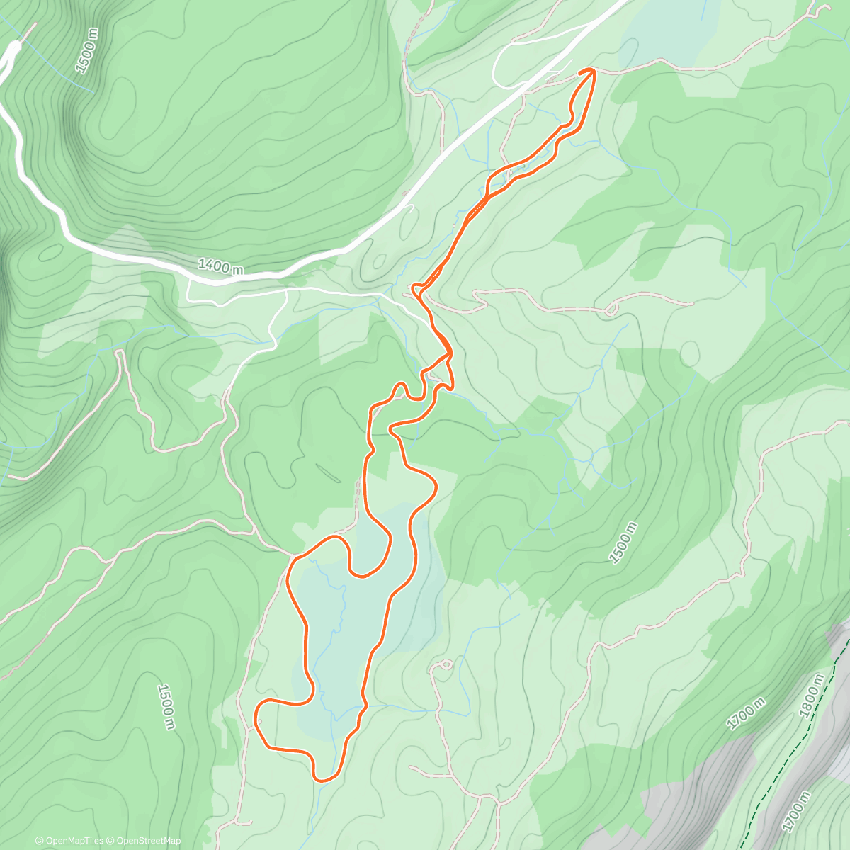 Map of the activity, Ski Nordisch am Morgen