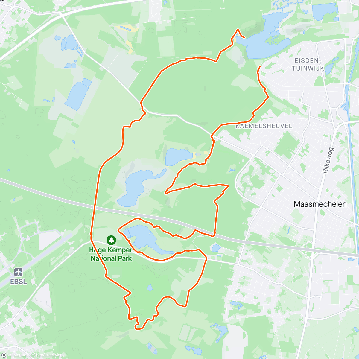 Map of the activity, Walking Pink Ribbon 35km