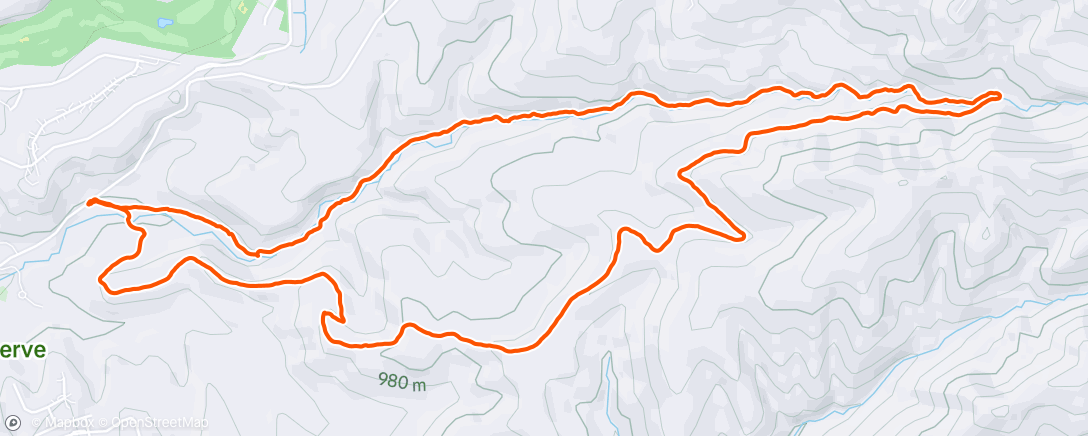 Map of the activity, Morning Hike