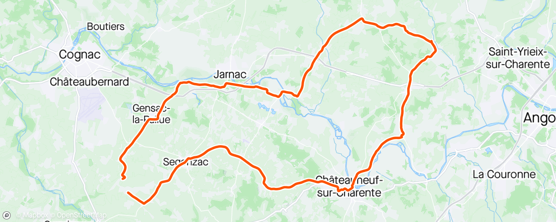Map of the activity, ☀ Sortie vélo dans l'après-midi