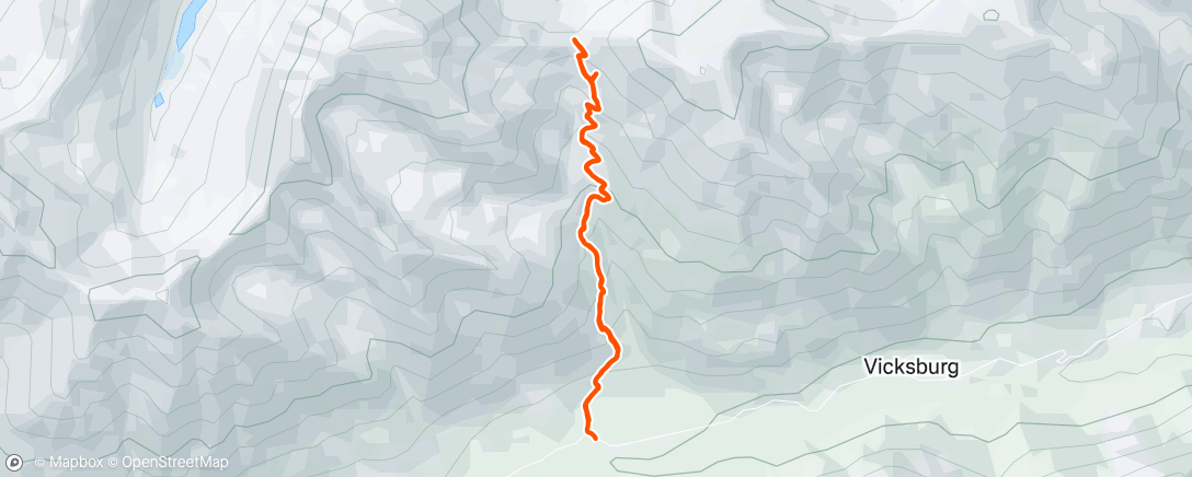 Map of the activity, Hope Pass 🇺🇸