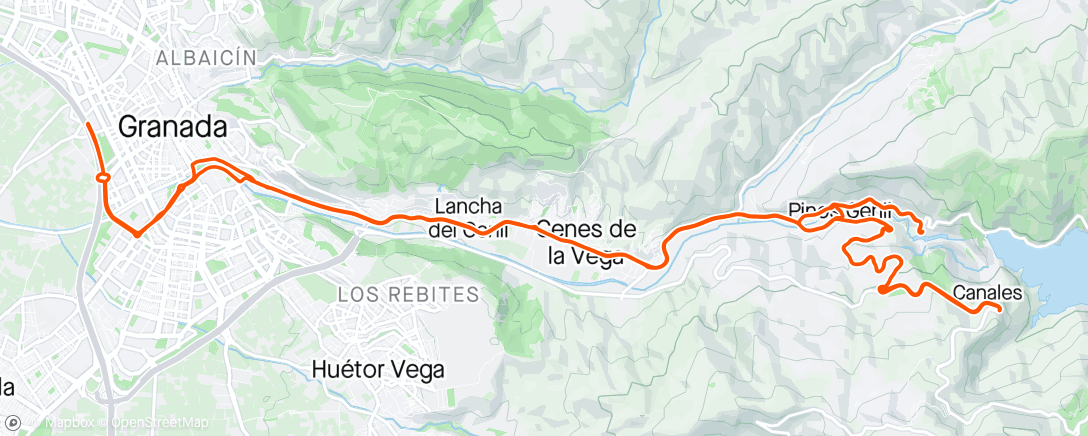 Map of the activity, Canales