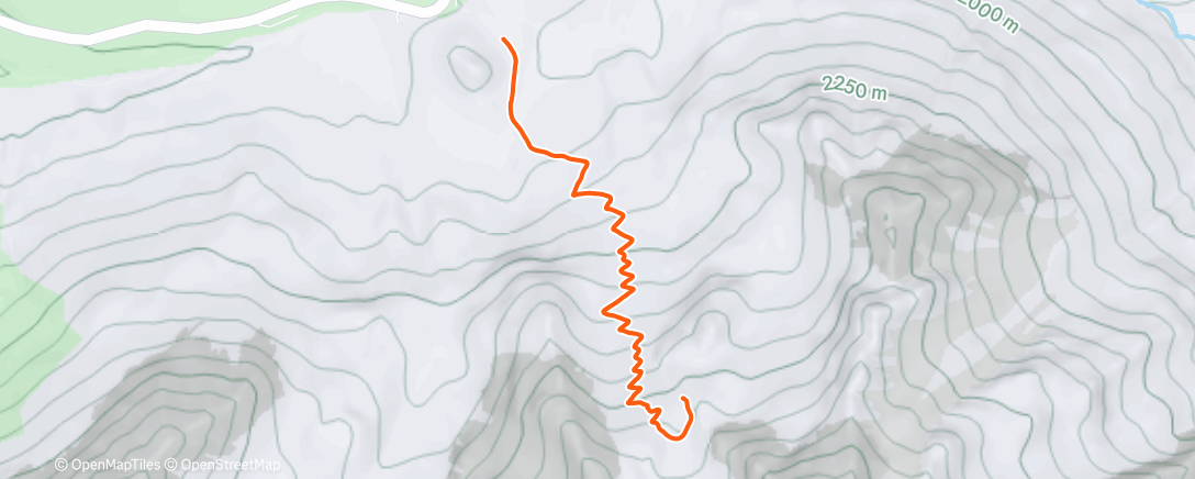 Карта физической активности (Lunch Backcountry Ski)