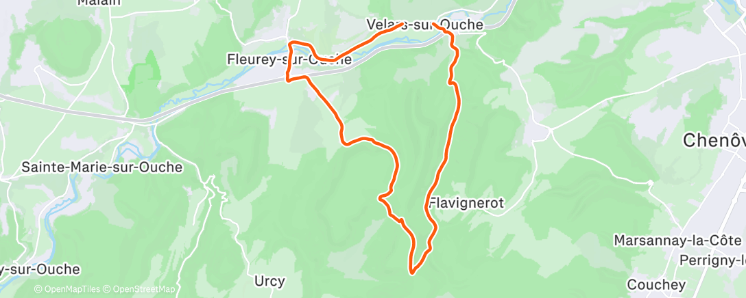 Карта физической активности (Sortie longue)