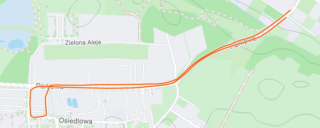 Map of the activity, Afternoon Workout