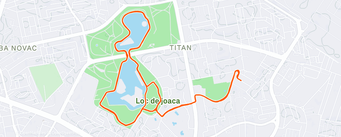 Map of the activity, Lunch Run