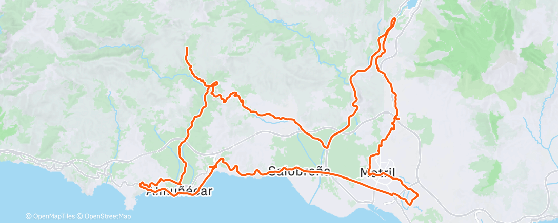 Mapa de la actividad, Morning Ride