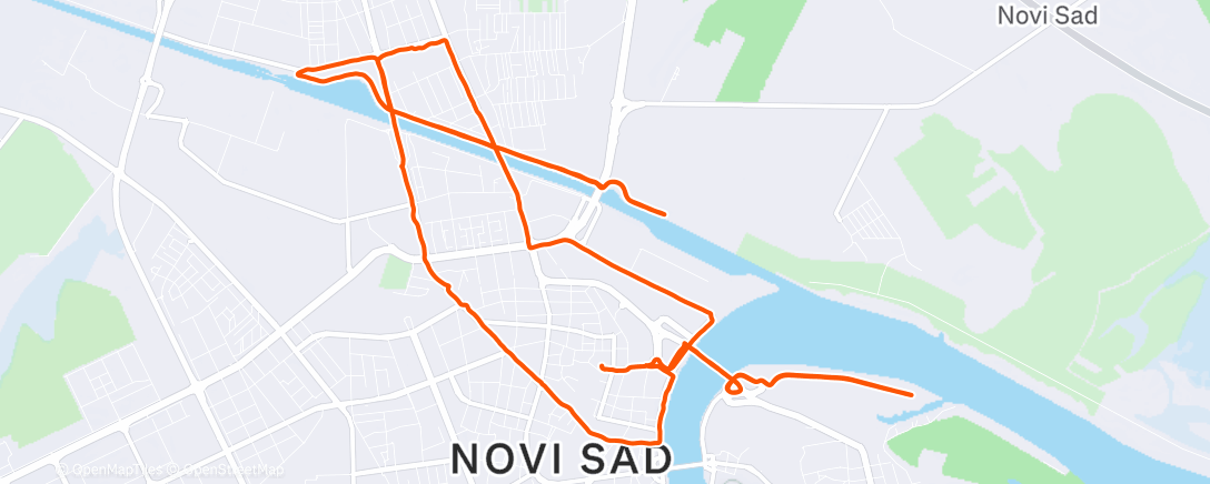 Карта физической активности (Lunch Run)