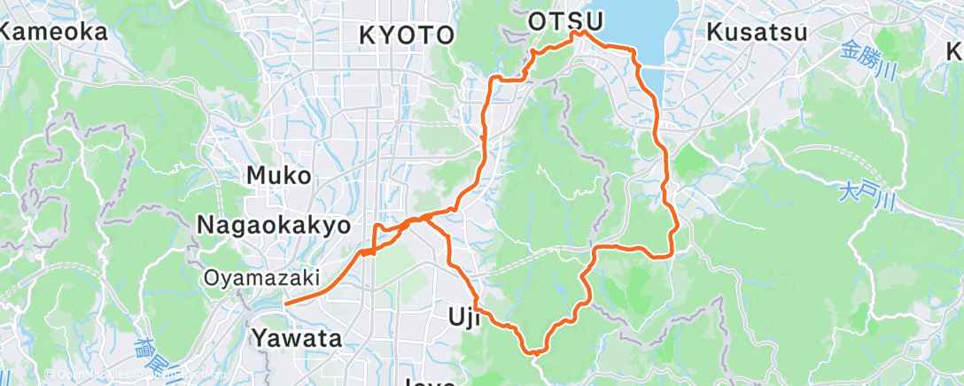 Map of the activity, Morning Ride