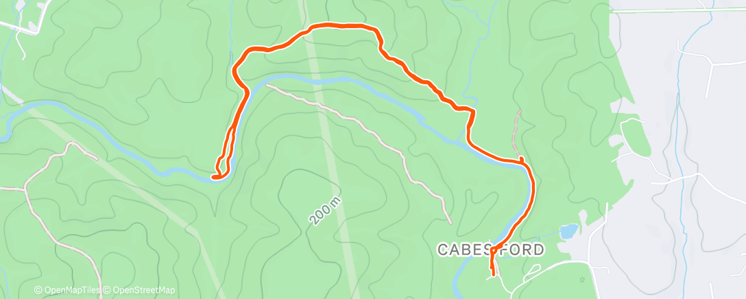 Карта физической активности (Afternoon Walk)