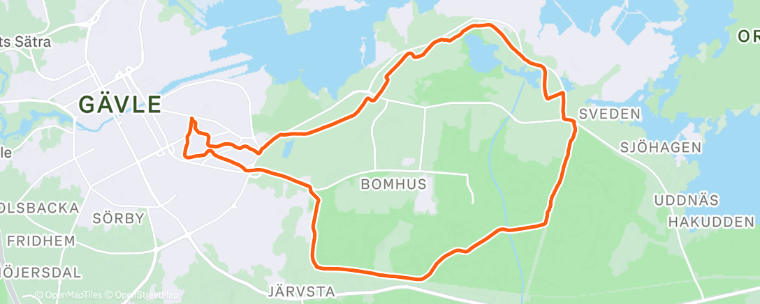 Map of the activity, Fredagsdistansen