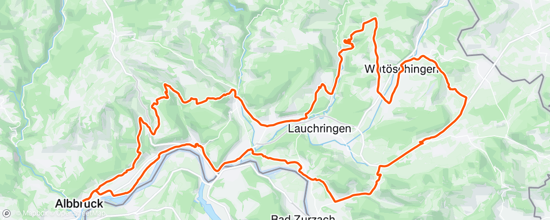 Map of the activity, Fahrt am Morgen