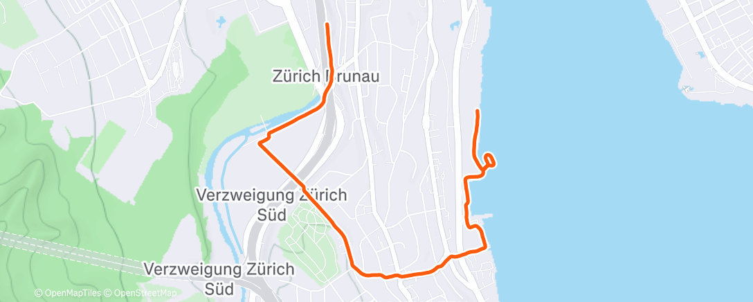 Map of the activity, Lunch Run