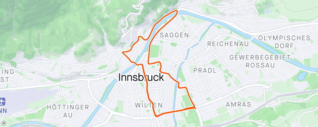 Map of the activity, Zwift - Race: Sydkysten Race (A) on Innsbruckring in Innsbruck