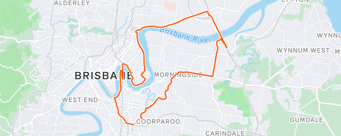 Map of the activity, Morning Ride