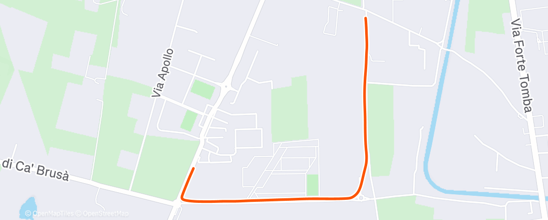 Map of the activity, Afternoon Walk