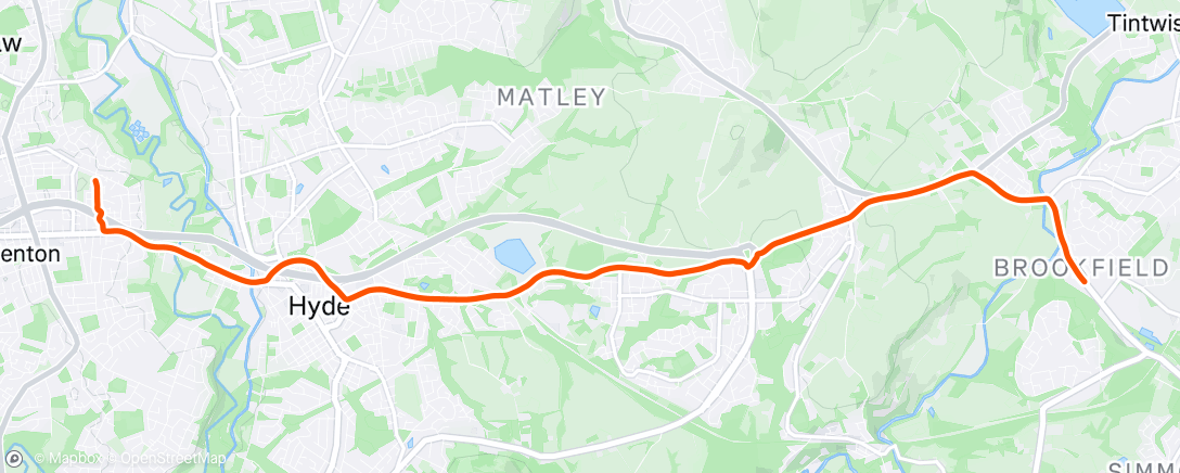 Map of the activity, Morning Ride