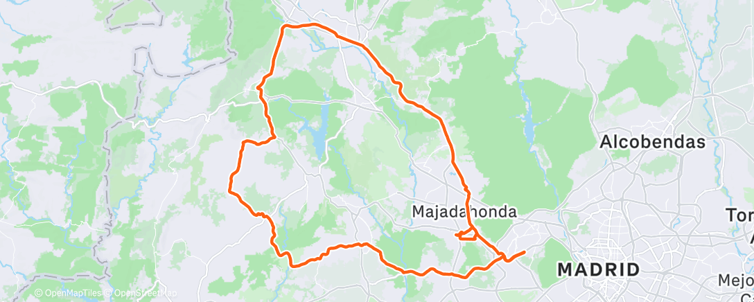 Карта физической активности (Bicicleta por la mañana)