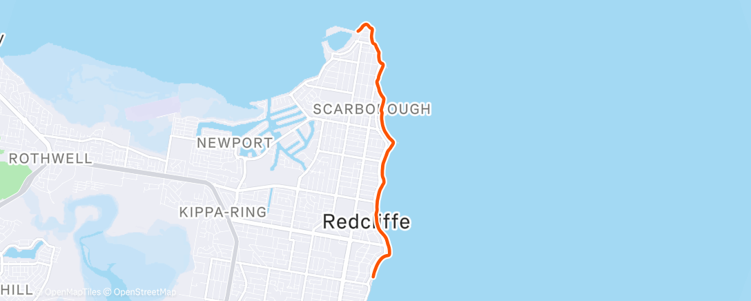 Map of the activity, Morning Run
