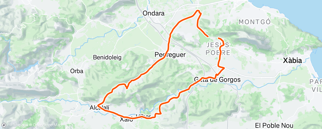 Map of the activity, Trek World