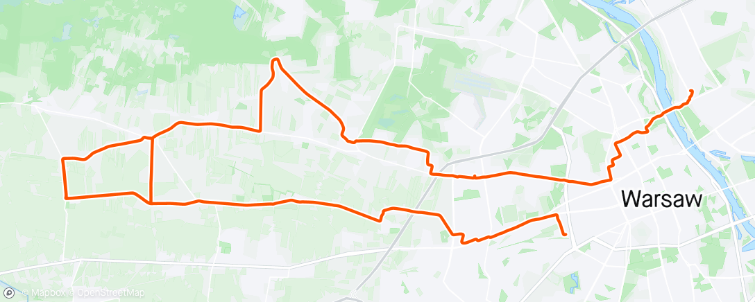 Map of the activity, Afternoon Pętla S8