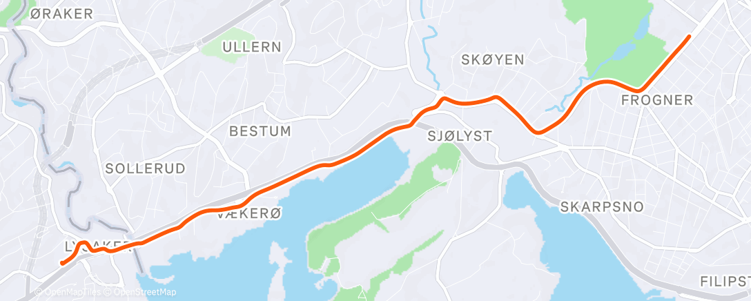 Map of the activity, Morning Ride