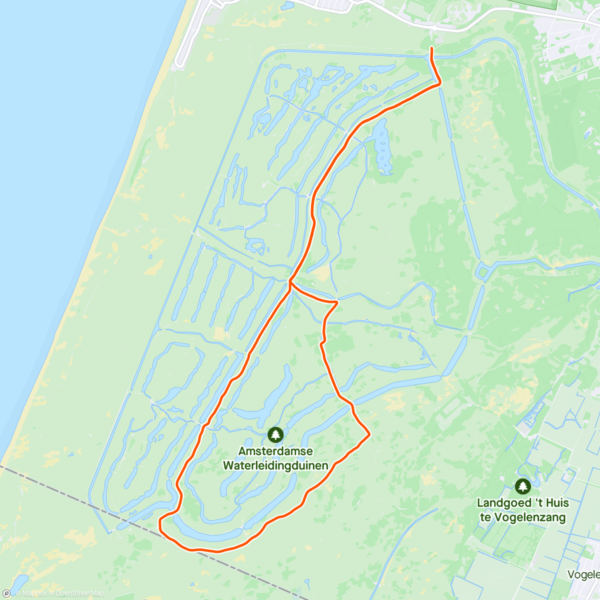 Carte de l'activité Ochtendloop