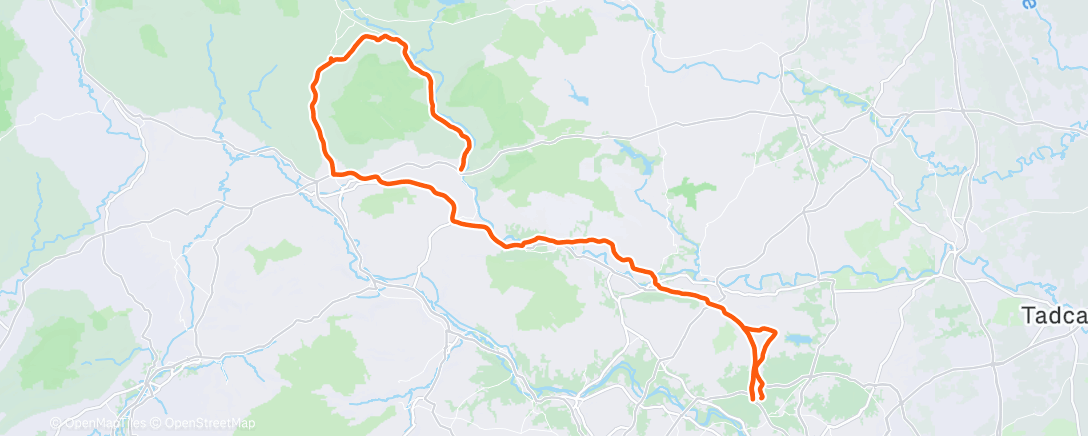 Карта физической активности (Lunch Ride)