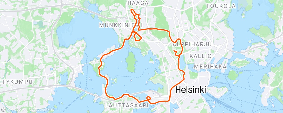 Map of the activity, Hel-sinki