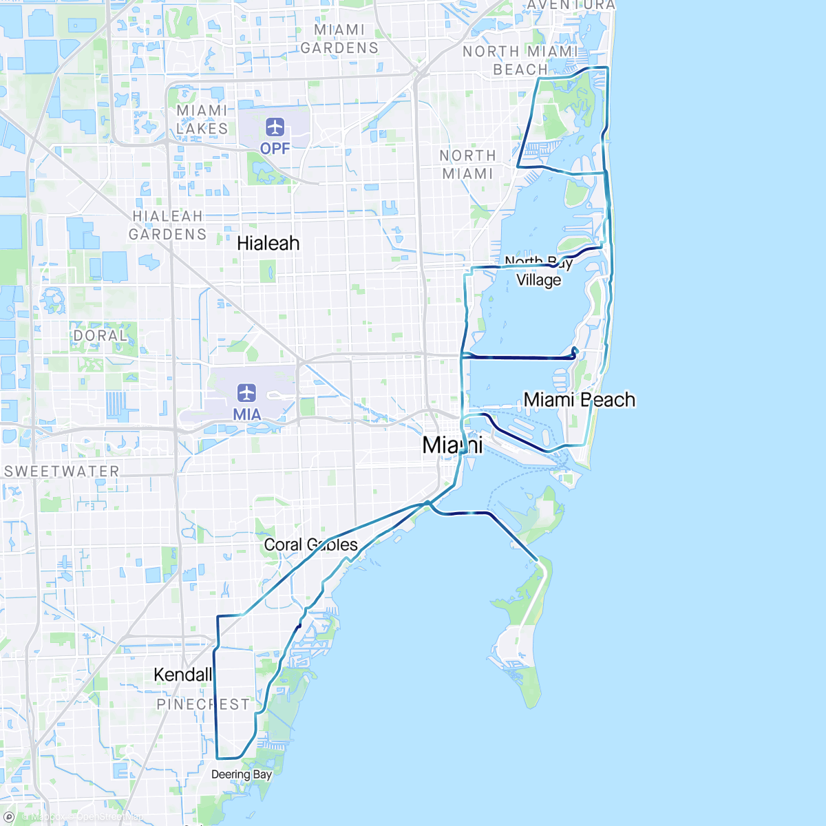 Map of the activity, Best Buddies Miami