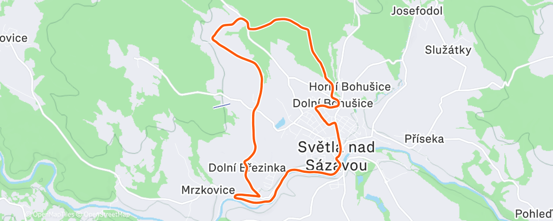 Map of the activity, Mittagspaziergang