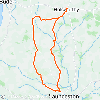 Launceston, Cowslip cafe 34.2miles/55km | 34.1 mi Cycling Route on Strava