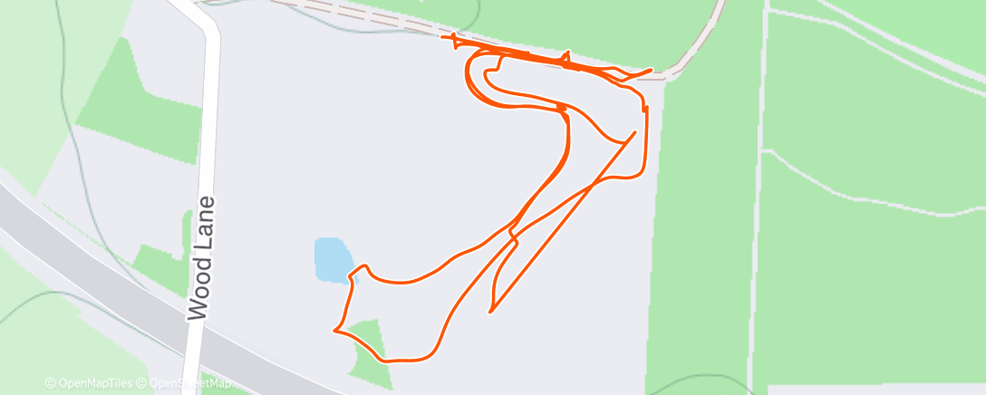 Map of the activity, Spectating & pitting at Haughley
