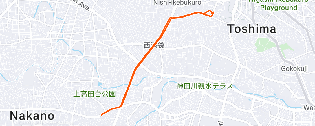 Mappa dell'attività Afternoon Grocery Ride