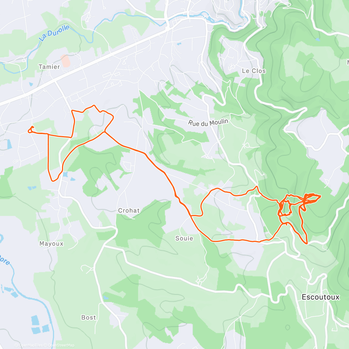 Map of the activity, PVMTV - Social Ride après la Tempête