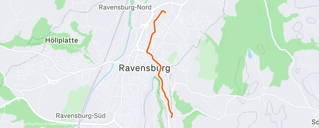 Карта физической активности (Fahrt am Morgen)