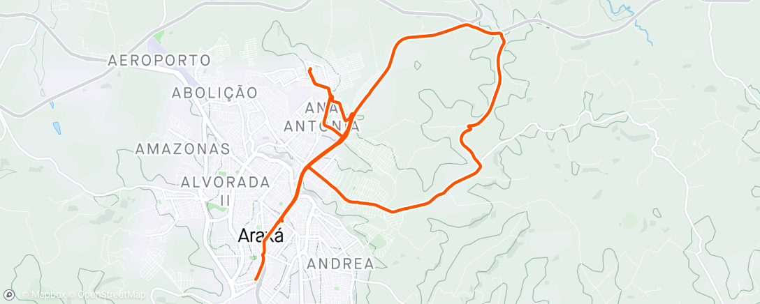 Map of the activity, Tarde Passeio