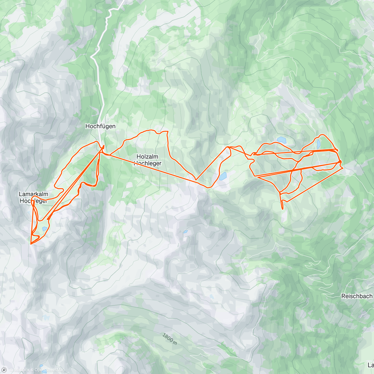 Карта физической активности (Morning Alpine Ski)