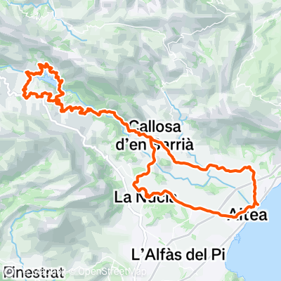 Day 1. 60km 1000m, Guadalest | 59.8 km Cycling Route on Strava