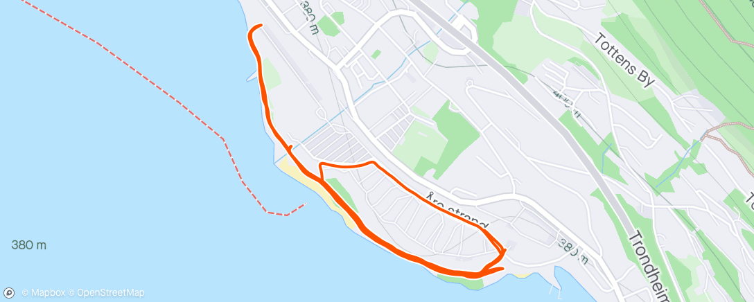 Map of the activity, Lunch Walk