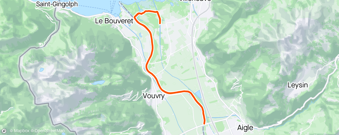 Map of the activity, Marathon - 4 x 6km @ 101%
